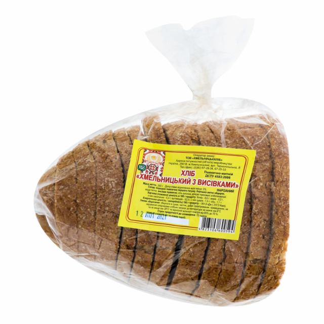Фото - Хліб половинка в нарізці Хмельницький з висівками Формула смаку