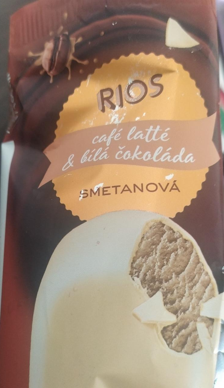 Фото - Морозиво зі смаком лате в білому шоколаді Cafe Latte Rios