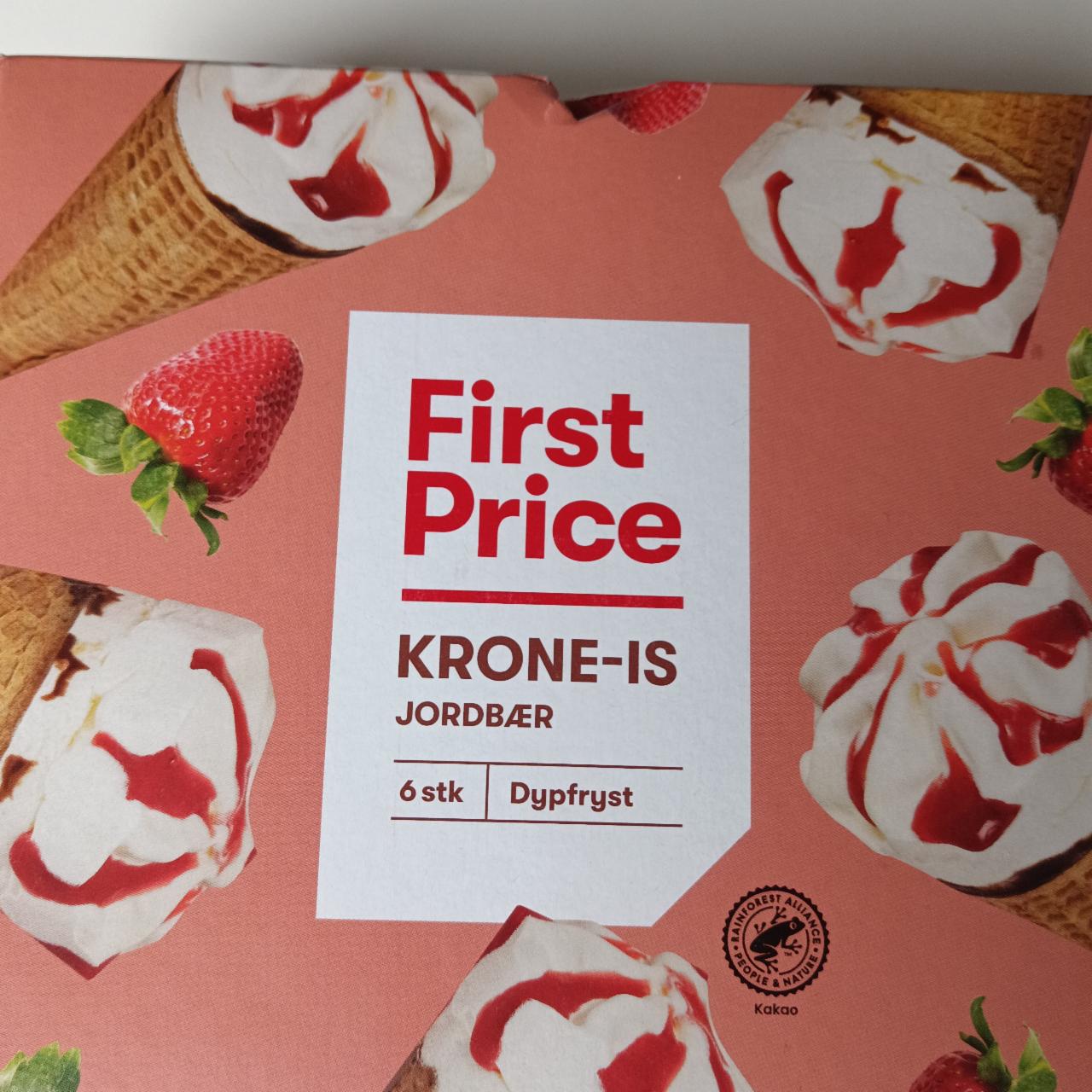 Фото - Морозиво krone-is jordbær 6stk First Price