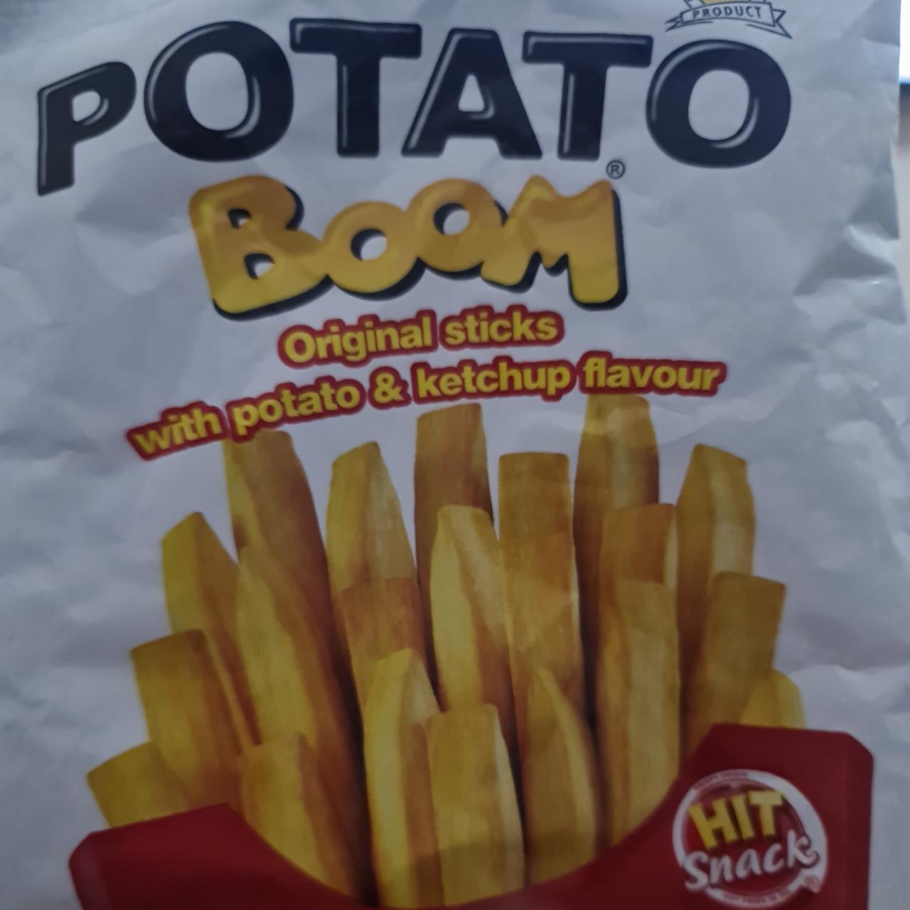 Фото - Палички зі смаком картоплі з кетчупом Original Potato boom