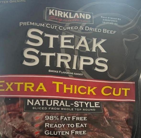 Фото - Cured & Dried Beef Steak Strips Kirkland