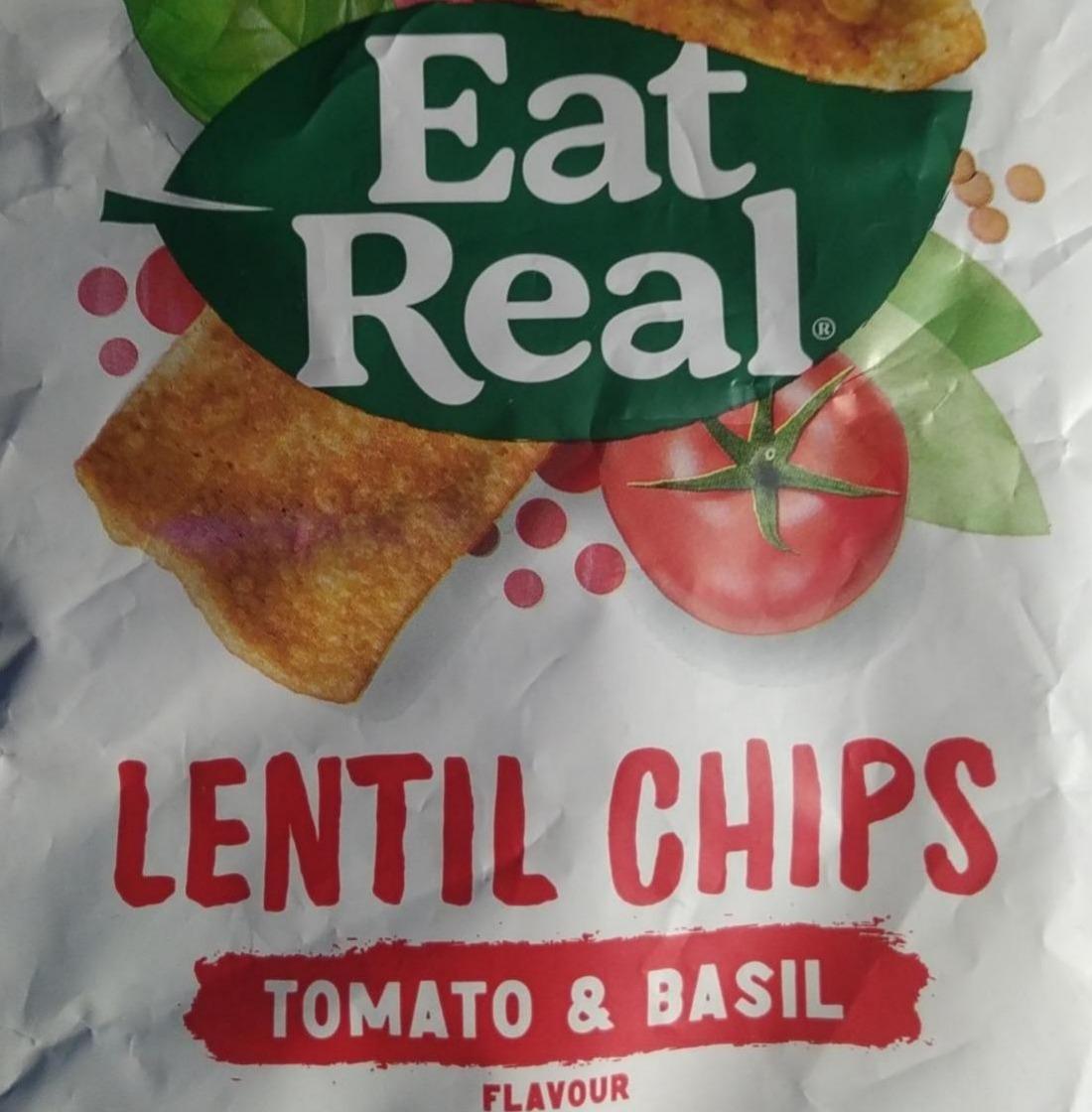 Фото - Lentil Chips Tomato & Basil Eat Real