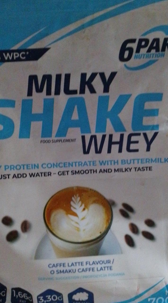 Фото - Протеїн зі смаком лате Milky Shake Whey Protein 6Pak Nutrition
