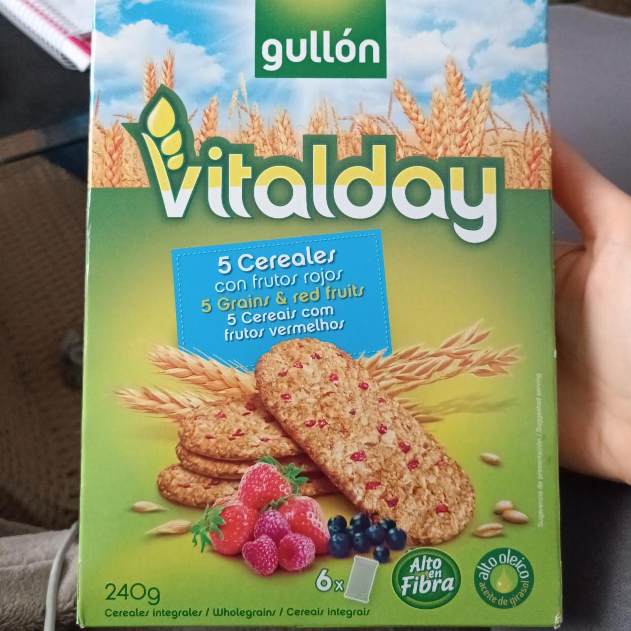 Фото - Печиво злакове з ягодами Vitalday Gullon