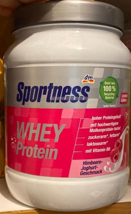 Фото - Whey Proteinpulver Himbeere Joghurt Geschmack Sportness