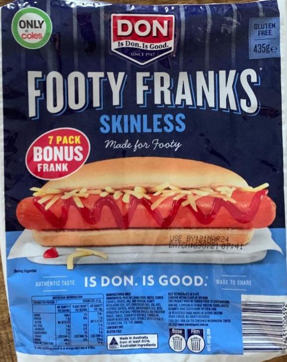 Фото - Skinless Footy Franks Don