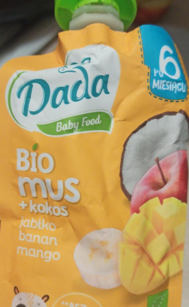 Фото - Дитяче пюре кокос, манго, яблуко і банан без цукру Dada