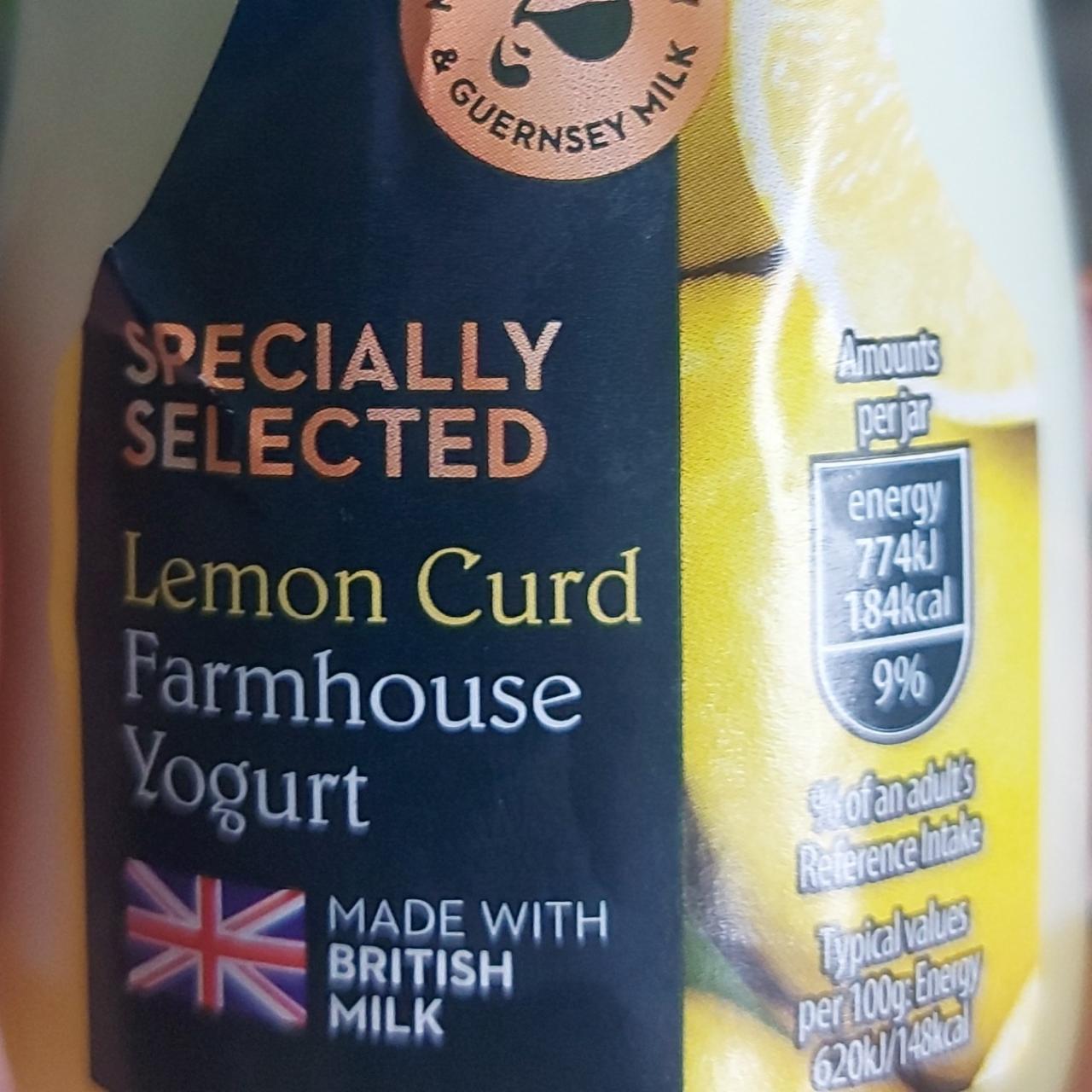 Фото - Йогурт лимонний Lemon Curd Farmhouse Yogurt Specially Selected