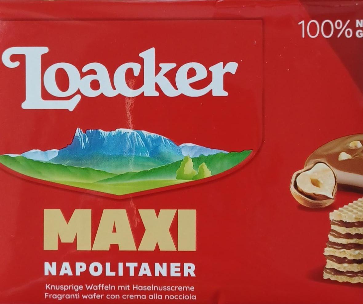 Фото - Maxi Napolitaner Wafer con crema alle nocciole 100% italiane Wafers Loacker