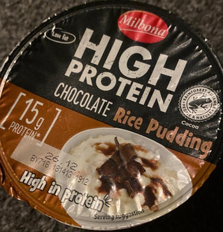 Фото - High Protein Rice Pudding Chocolate Milbona