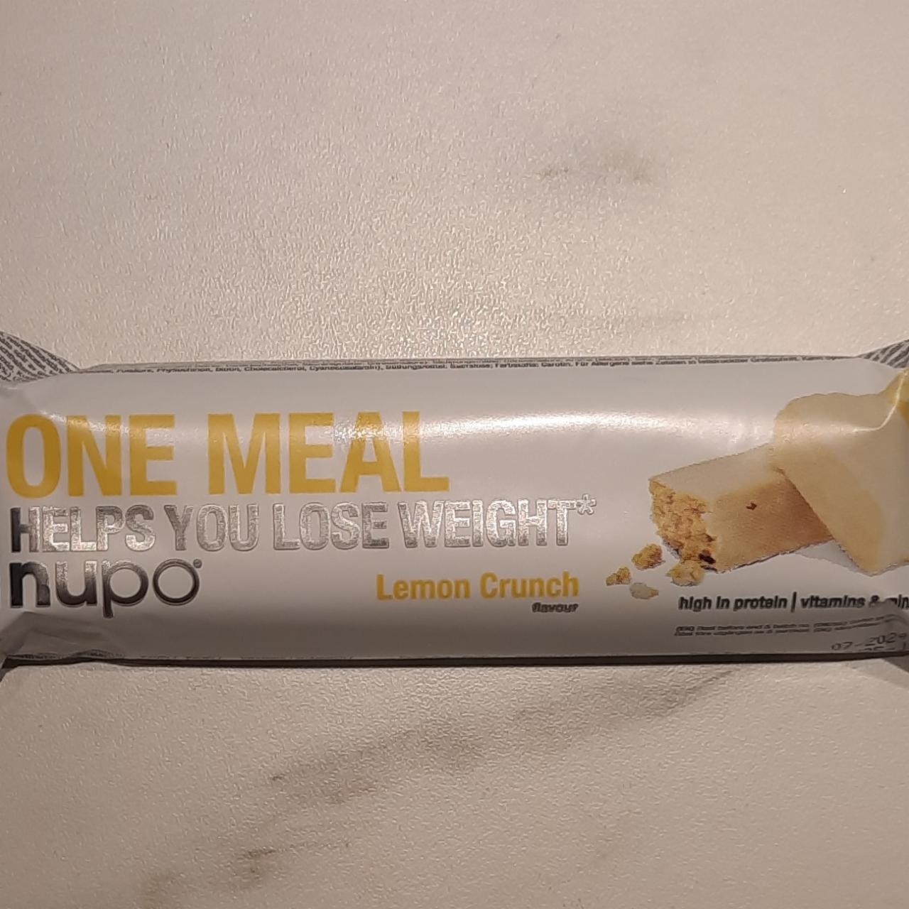 Фото - Батончик протеїновий Lemon Crunch One Meal Nupo
