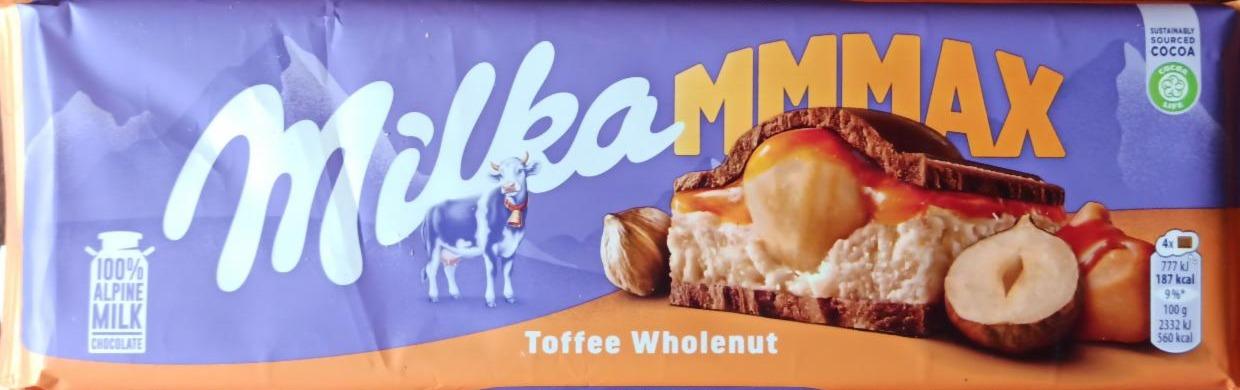 Фото - Шоколад молочний Toffee Wholenut з лісовими горіхами Milka