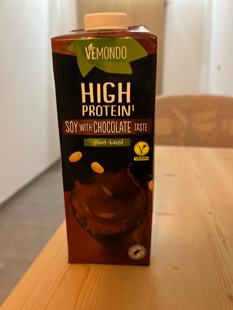 Фото - Напій протеїновий соєвий з шоколадним смаком High Protein Drink Chocolate Flavour Vemondo