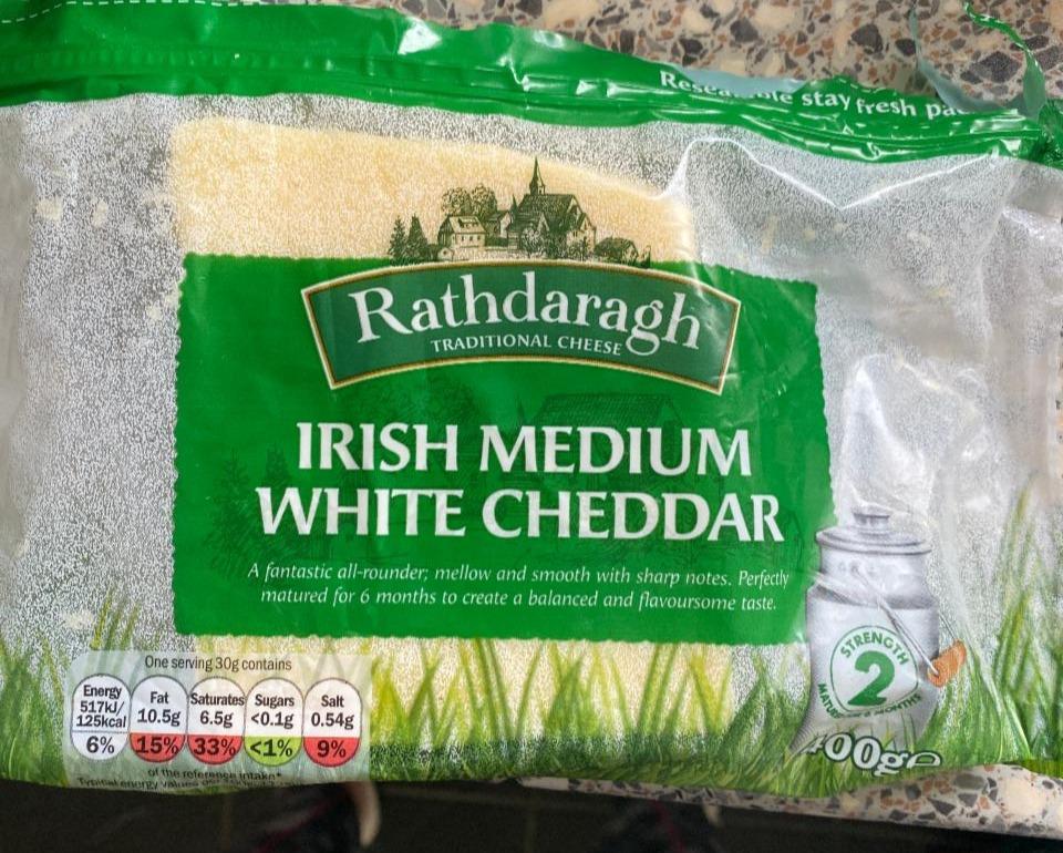 Фото - Сир твердий Irish Medium White Cheddar Ardagh