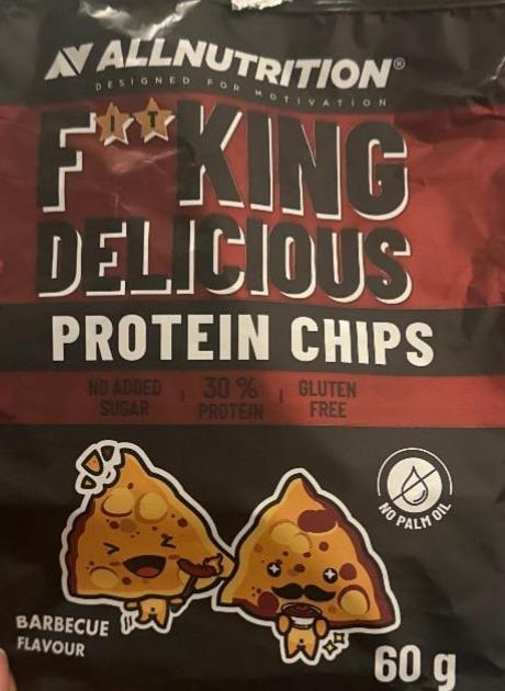 Фото - Fitking delicious protein chips barbecue Allnutrition