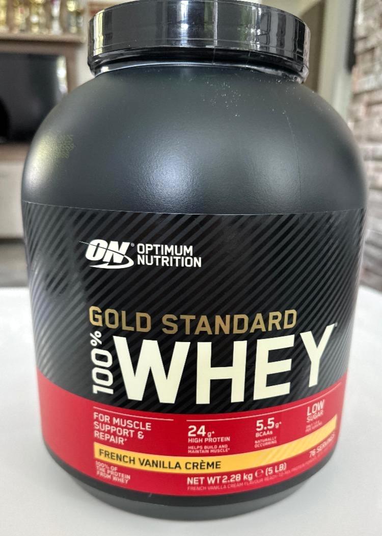 Фото - Протеїн 100% Whey Gold Standard Французький ванільний крем Optimum Nutrition