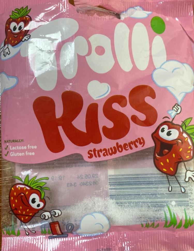Фото - Мармелад жувальний зефірний зі смаком полуниці Kiss Trolli