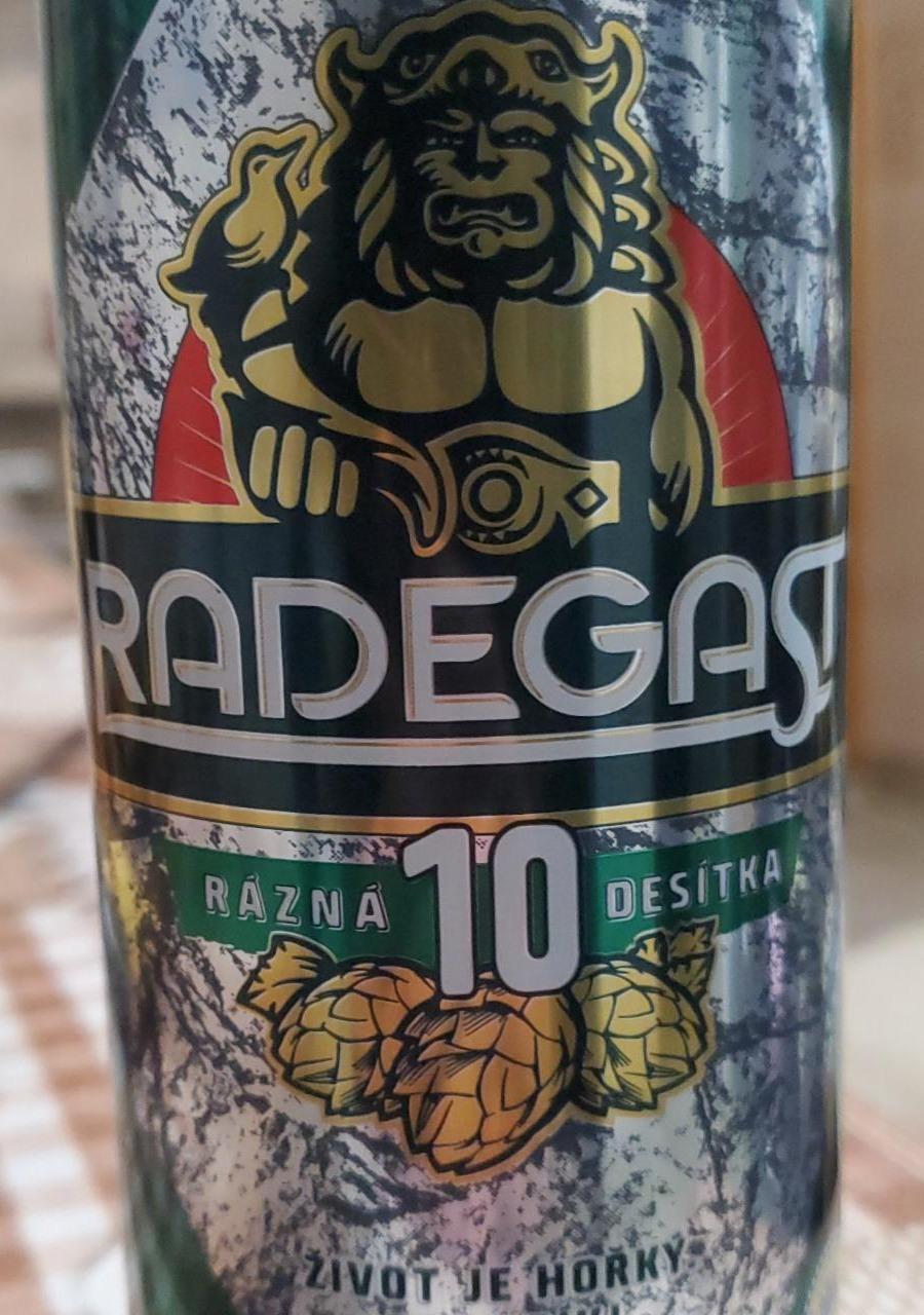 Фото - Пиво світле 4.1% Rázná Desítka Radegast