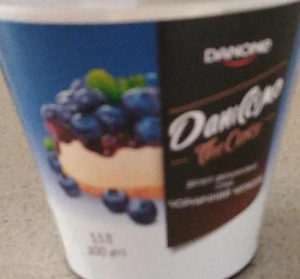 Фото - Десерт 5.5% кисломолочний Чорничний чізкейк The Cake Даніссімо Danone