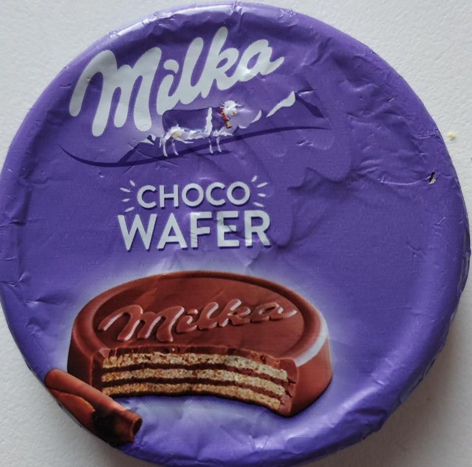 Фото - Вафлі з начинкою з какао вкриті шоколадом Choco Wafer Milka