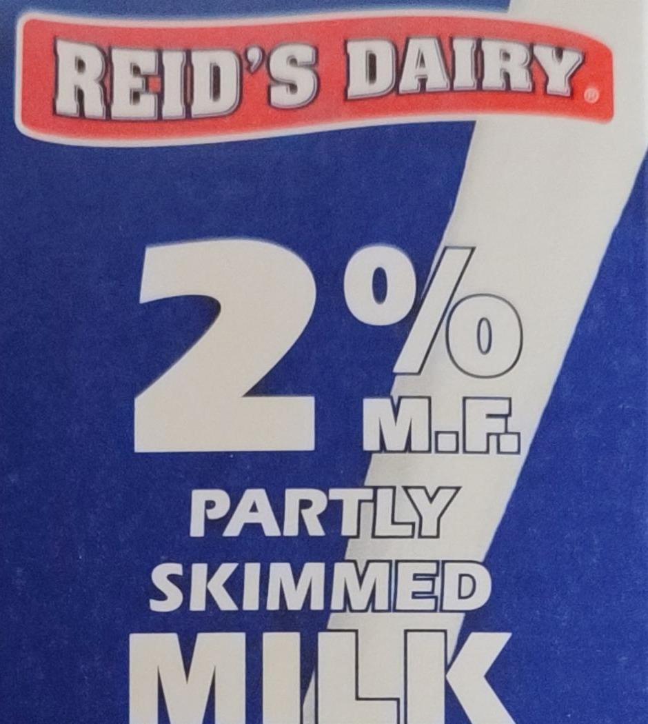 Фото - Milk 2% Partly Skimmed Milk 2% Reid`s Dairy