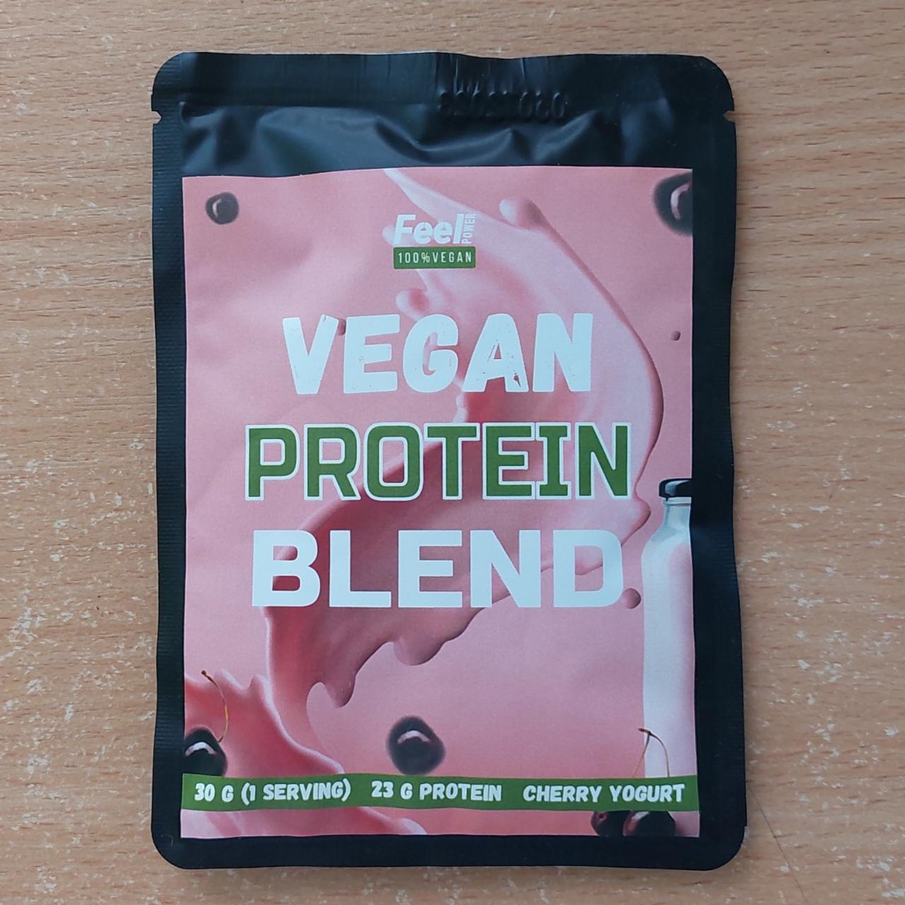 Фото - Протеїн веганський Cherry Yogurt Vegan Protein Blend Feel Power