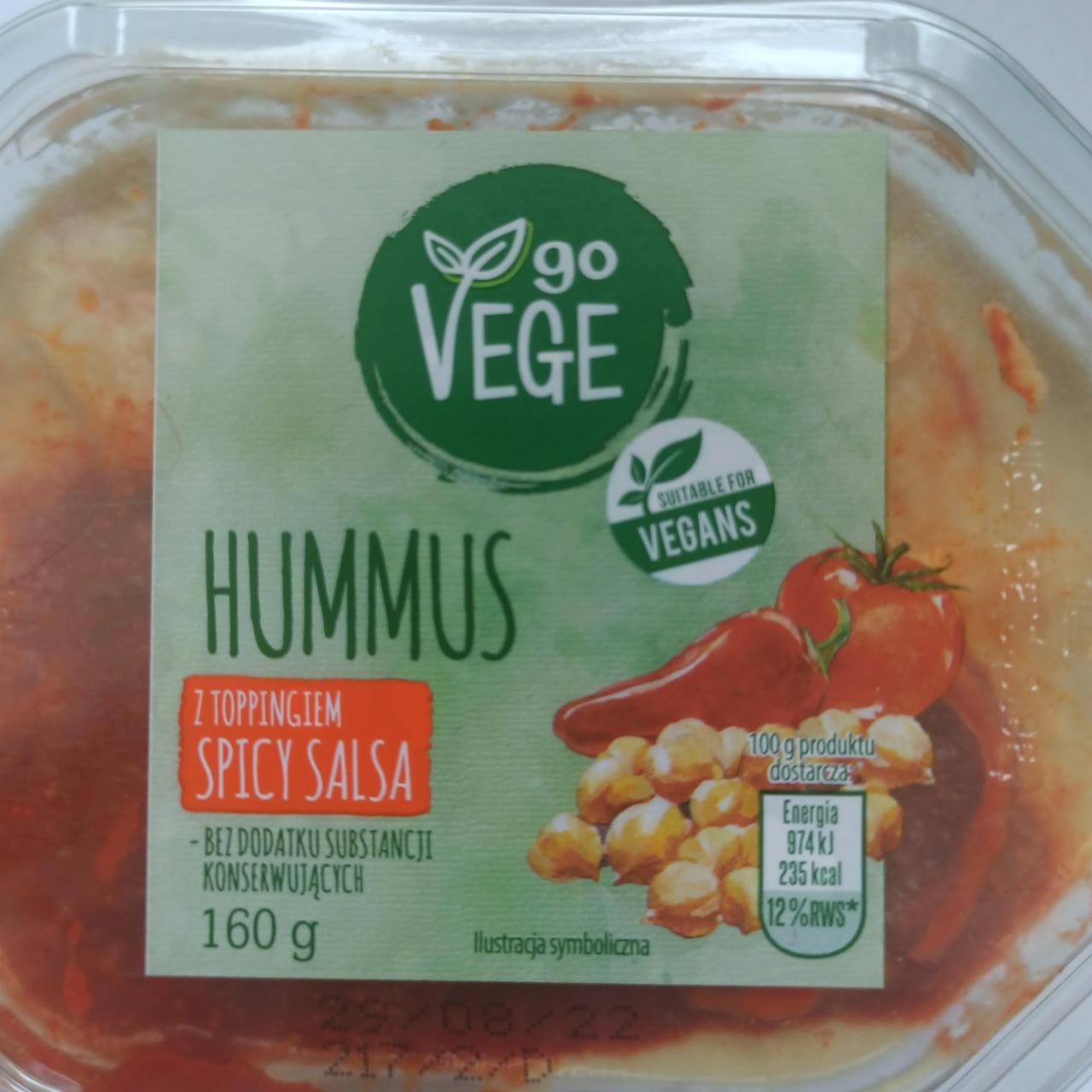Фото - Hummus z toppingiem spicy salsa Go vege