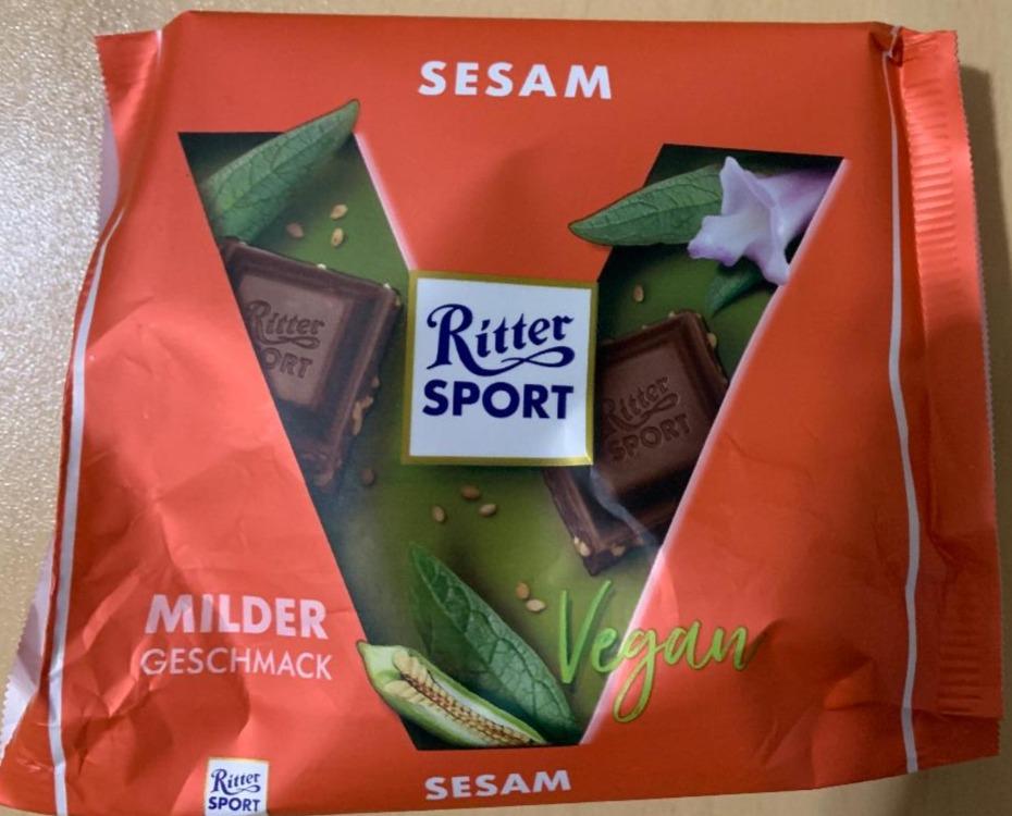 Фото - Шоколад темний з кунжутом Sesam Vegan Ritter Sport