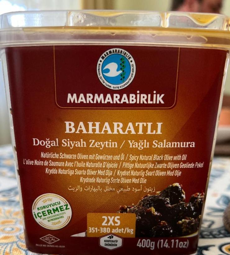 Фото - Чорні маслини зі спеціями Baharatli Marmarabirlik