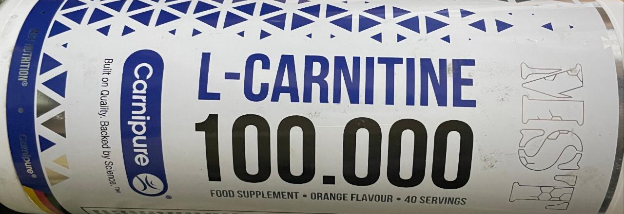 Фото - Carnipure 100 000 Апельсин L-Carnitine MST