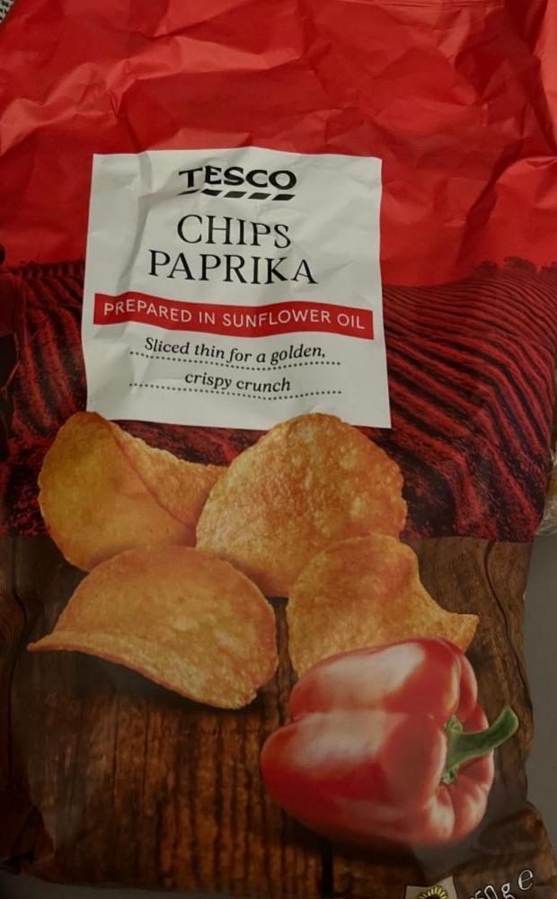 Фото - Чіпси з паприкою Chips Paprika Tesco
