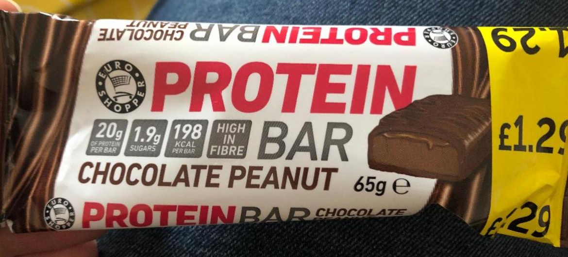 Фото - Батончик протеїновий Protein Bar Chocolate Peanut Euro Shopper