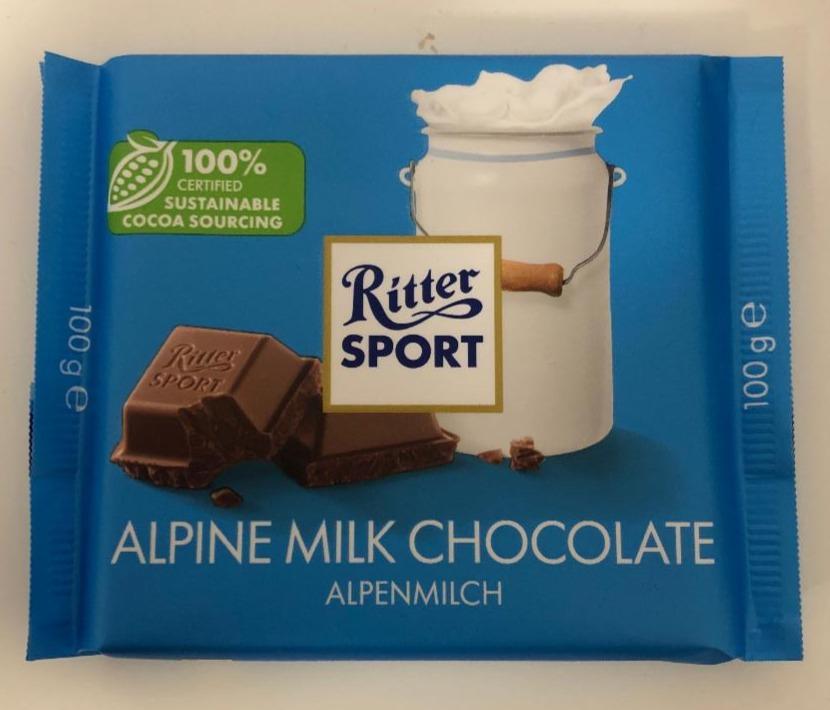 Фото - Alpine milk Ritter Sport