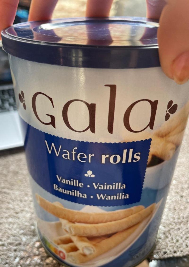 Фото - Wafer rolls vanilla Gala