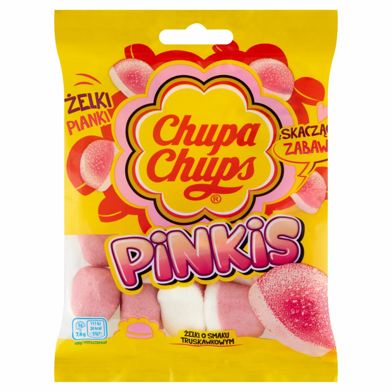 Фото - Жувальні цукерки з полуницею Chupa Chups Pinkis