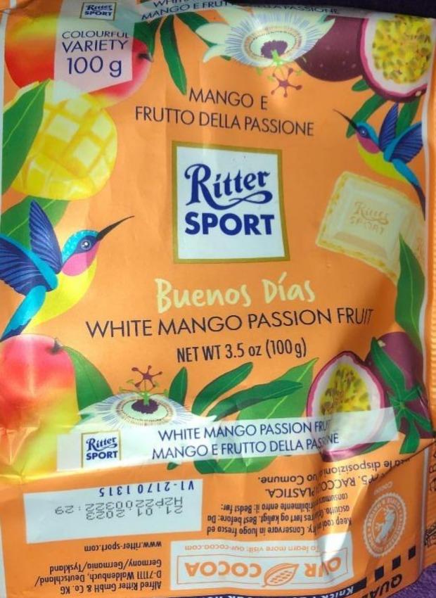 Фото - Шоколад білий Ritter Sport з начинкою манго-маракуя Ritter Sport