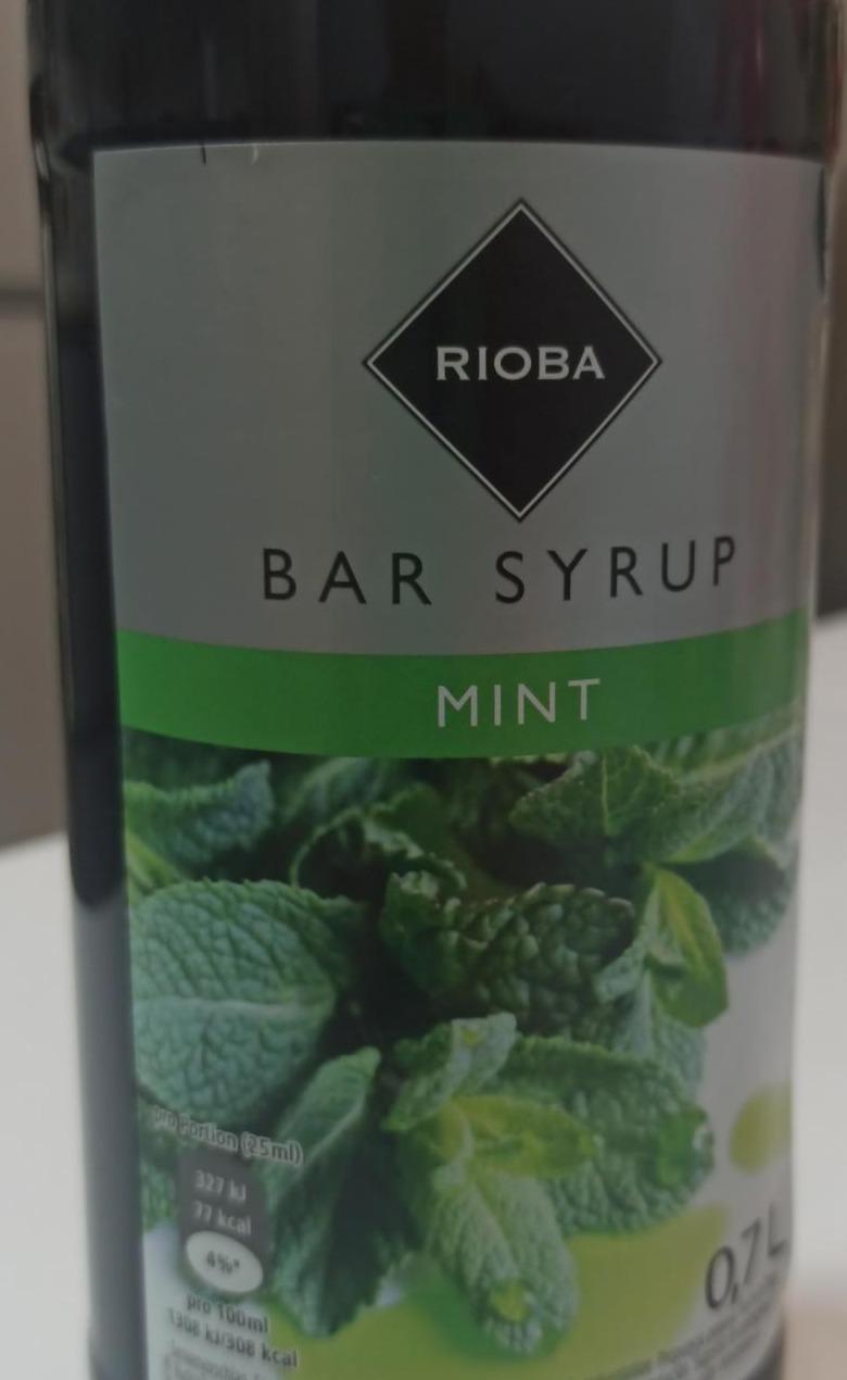Фото - Сироп м'ятний Bar Syrup Mint Rioba