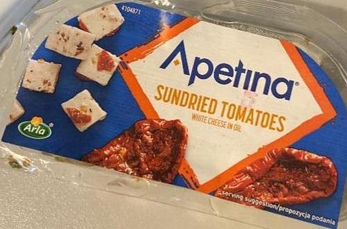 Фото - В'ялені помідори та кубики середземноморського сиру в олії Apetina