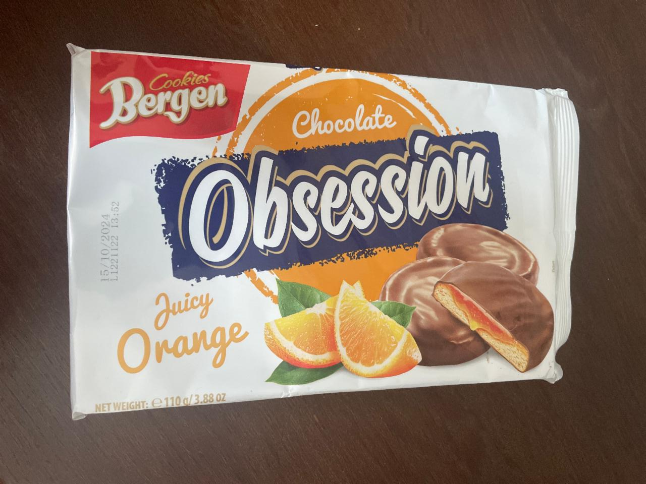 Фото - Печиво шоколадне з апельсиновою начинкою Juicy Orange Chocolate Obsession Bergen