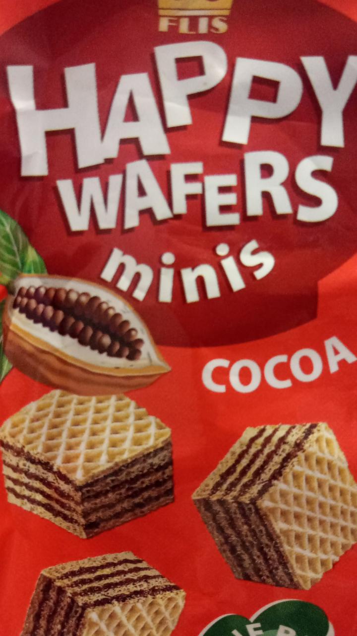 Фото - Happy wafers minis cocoa Flis
