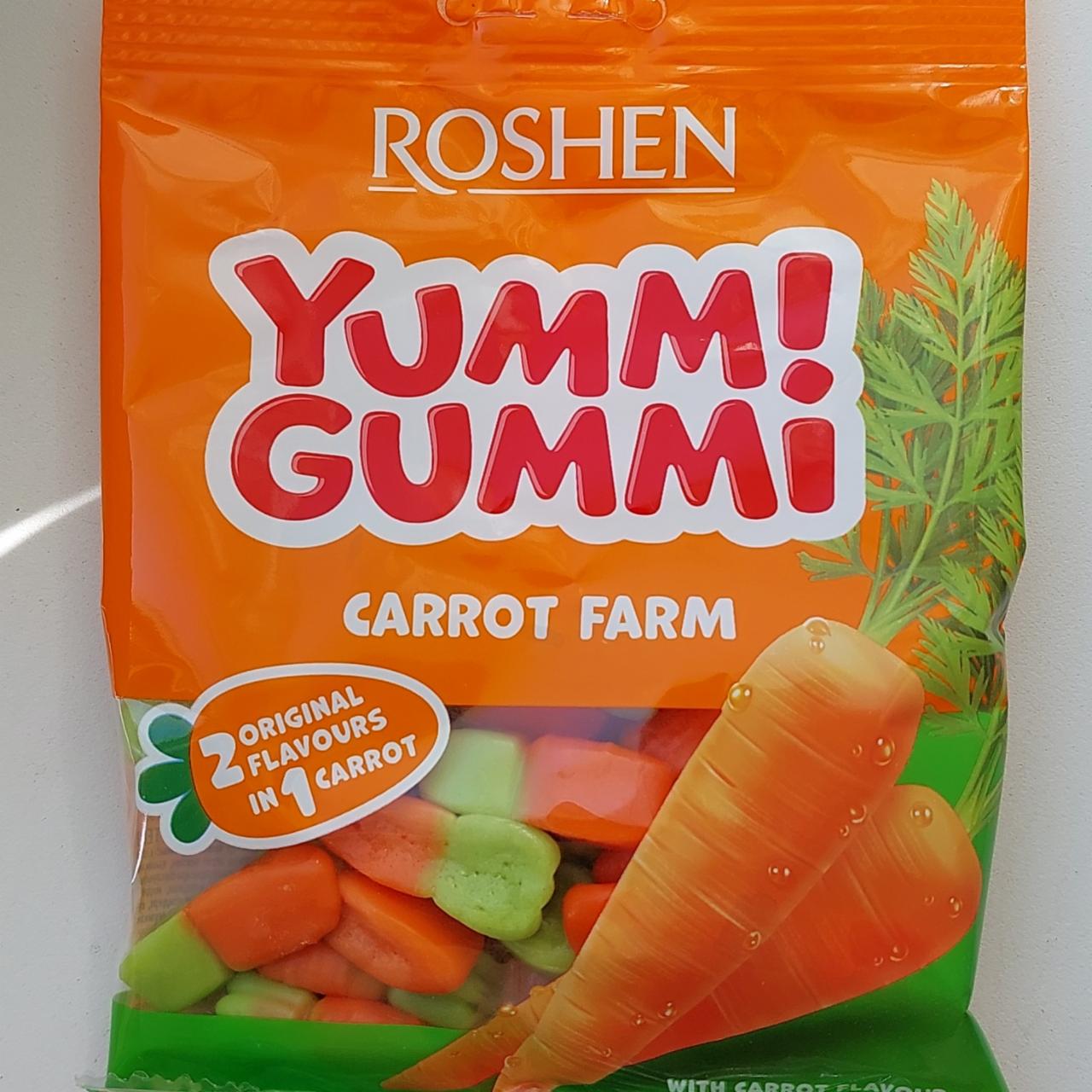 Фото - Желейні цукерки Yummi Gummi Carrot Farm Roshen