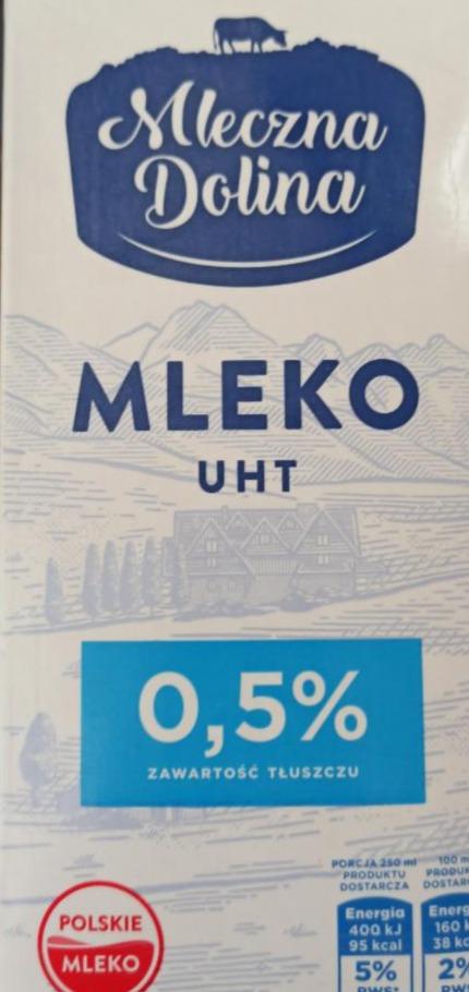 Фото - Молоко UHT 0,5 % Mleczna dolina