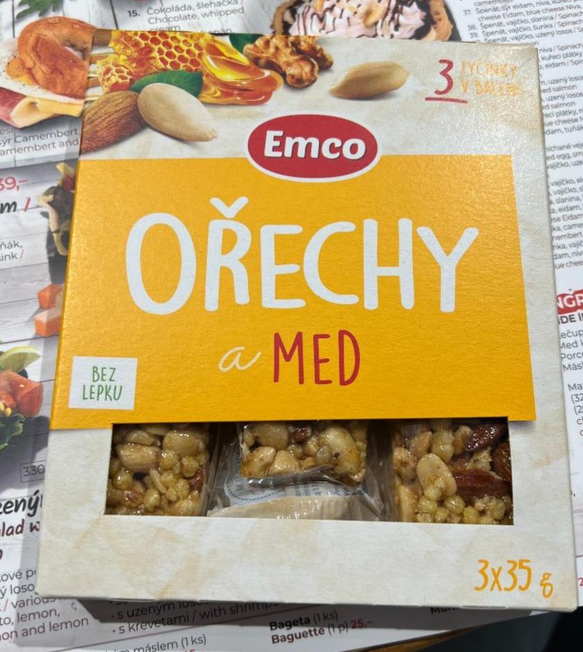 Фото - Батончик горіховий з медом Orechy a Med Emco