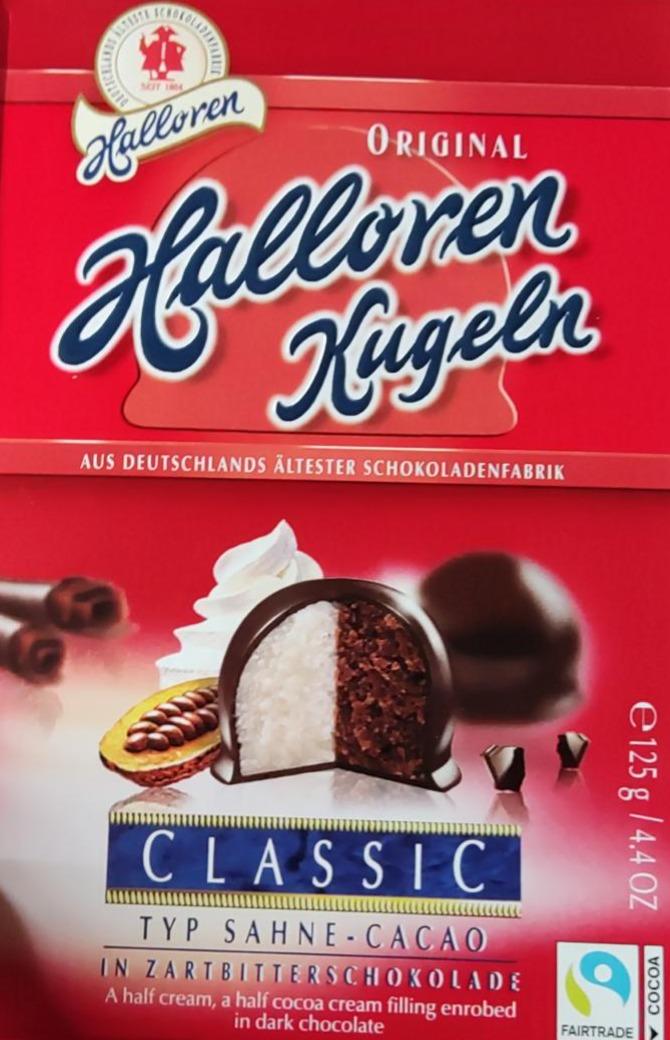 Фото - Шоколадні цукерки Halloren Kugeln Classic Halloren