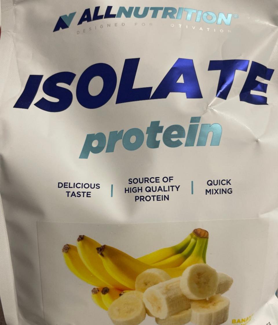 Фото - Isolate protein izolat białka serwatki smak banana Allnutrition