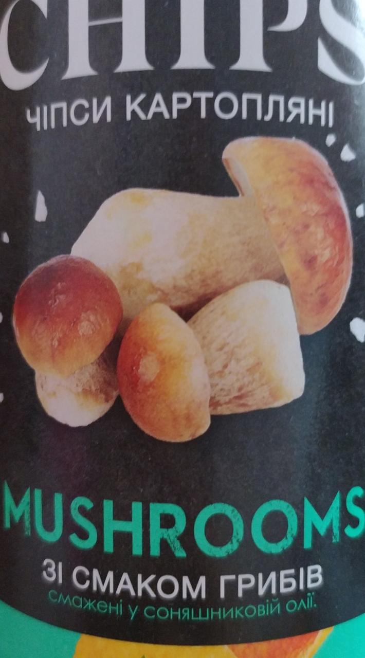 Фото - Чіпси картопляні зі смаком грибів Своя Лінія