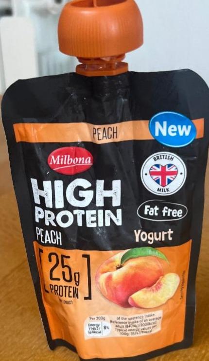 Фото - High Protein Peach Yoghurt Milbona