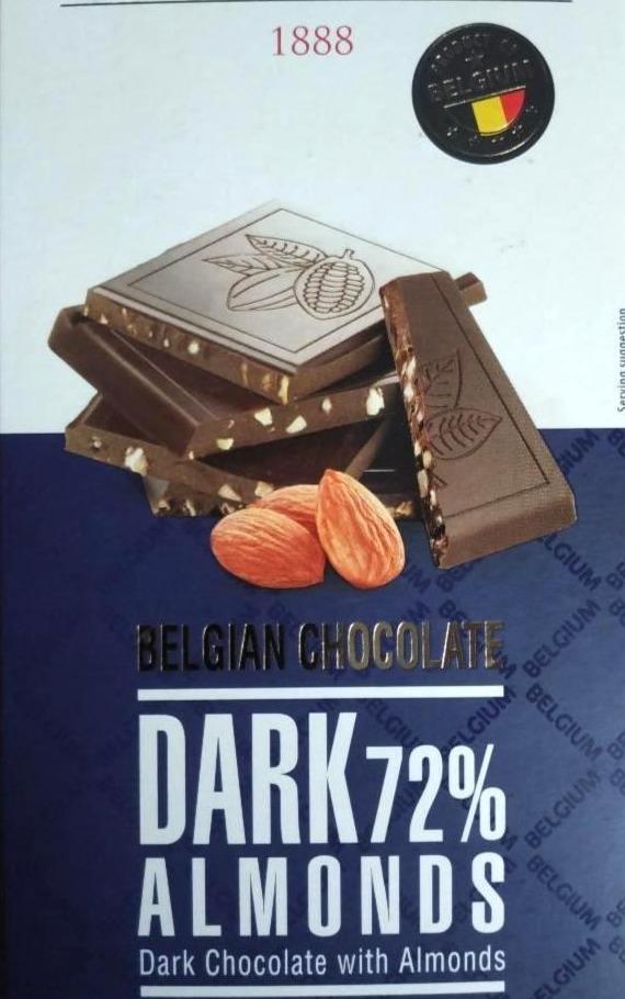 Фото - Шоколад чорний з мигдалем 72% Корнеліс Cornellis