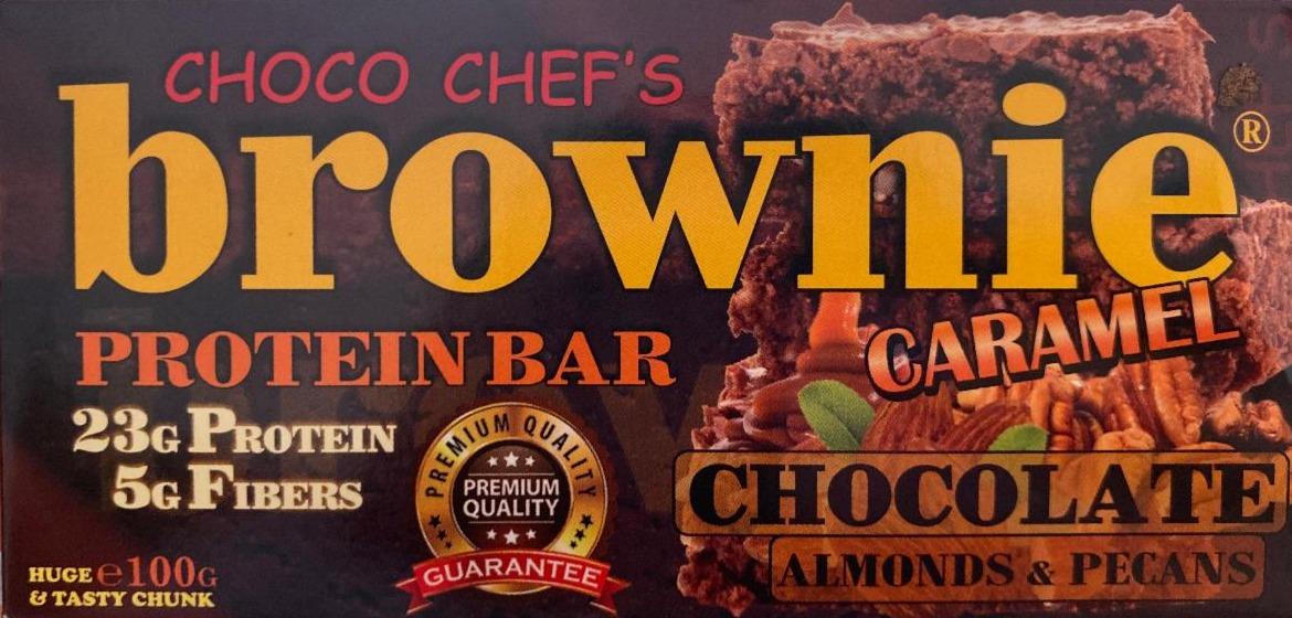 Фото - Протеїновий батончик карамель Choco Chef's Brownie