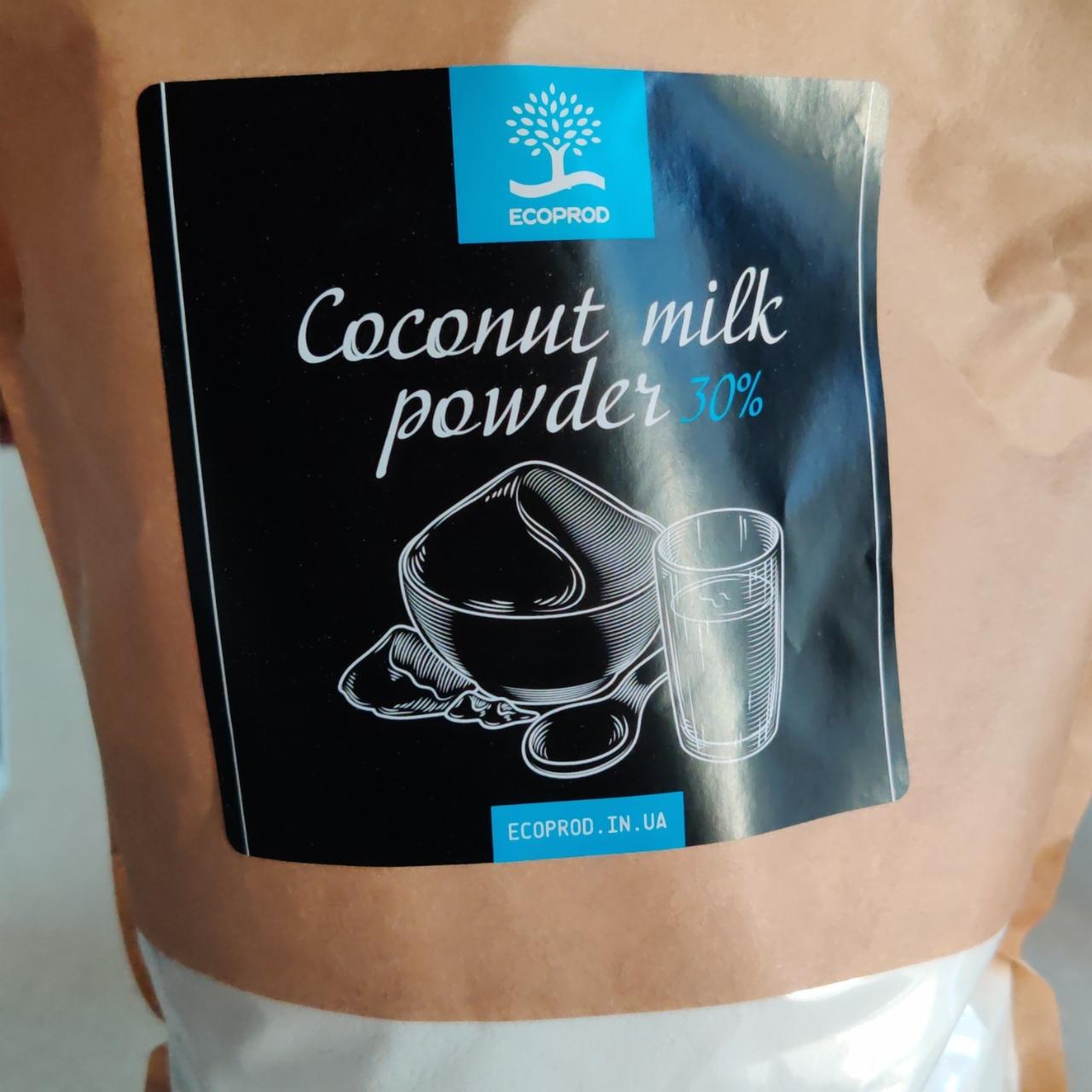 Фото - Сухе кокосове молоко Coconut Milk Powder 30% Ecoprod